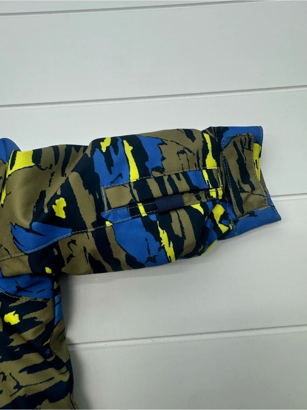 Burton Striker DryRide One Piece Snowsuit Kids Toddler Blue Yellow Camo